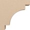 Ekena Millwork 3"W x 12"D x 12"H Thin Mediterranean Rough Cedar Woodgrain TimberThane Corbel, Primed Tan CORUR03X12X12MEDRCPR - alternate 4